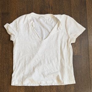 White tee.